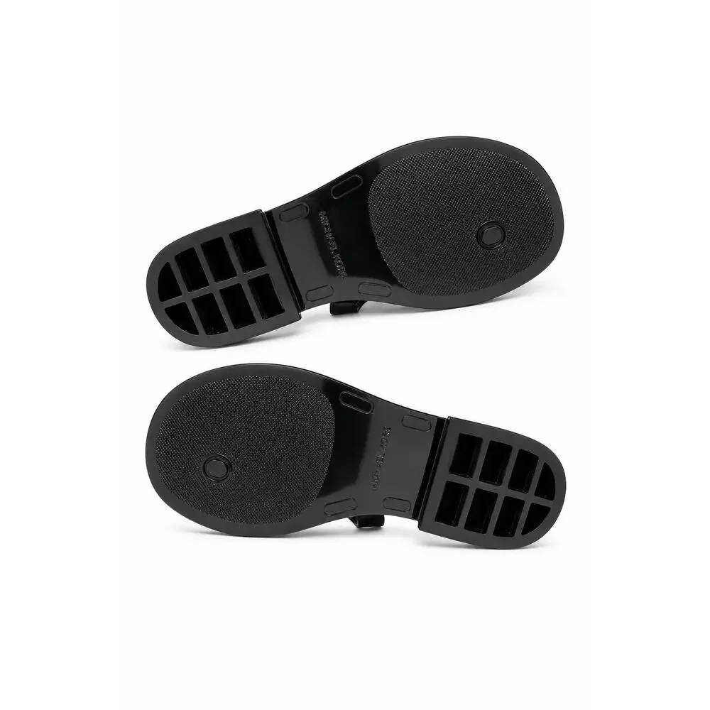 Michael Kors Women Lillie Jelly Black Metal Mk Sandle size 10 # Box 892